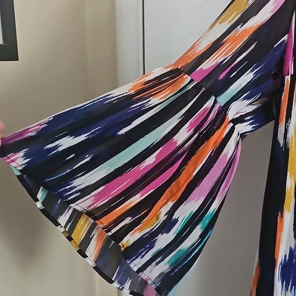 Trina Turk X INC Collab Macy's IKAT Dress Size L - Picture 5 of 7